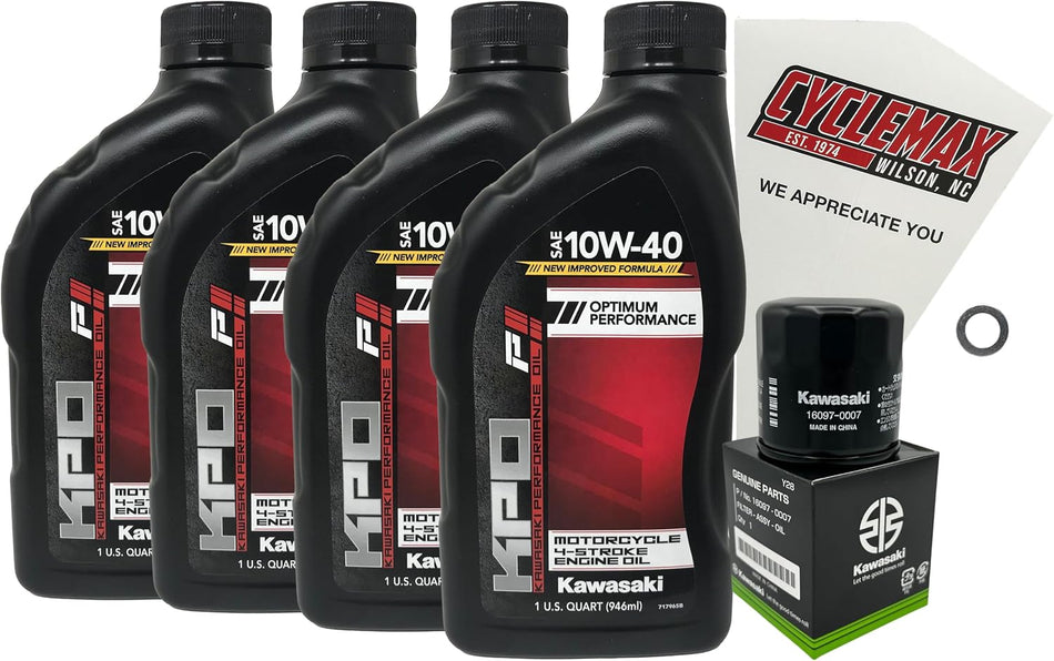 Kawasaki KPO Standard Oil Change Kit for 2012-2025 KRT750ACF
