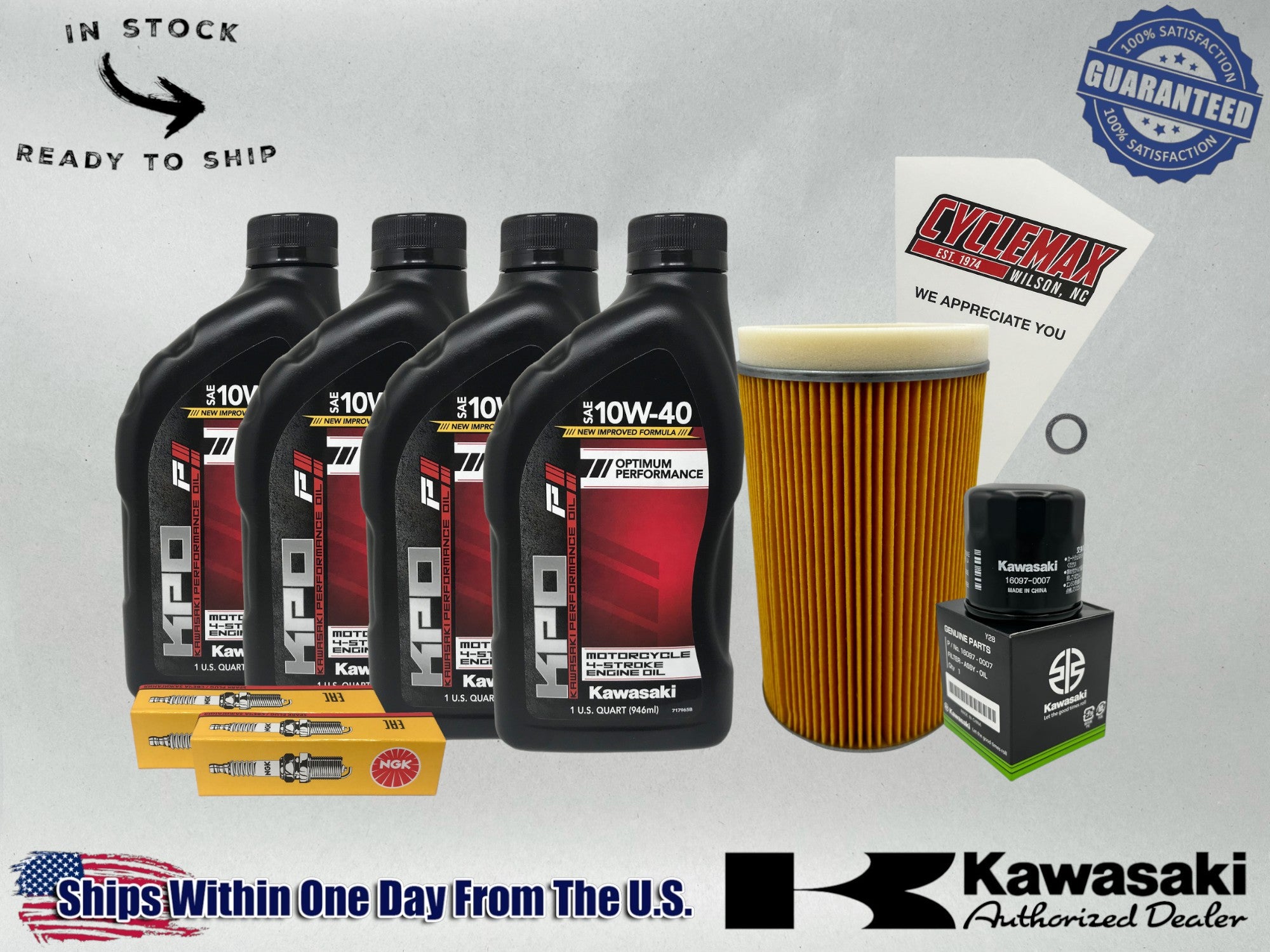 Cyclemax Standard KPO Tune-Up Kit fits 2012-2025 Kawasaki TERYX 4 750 800 4X4