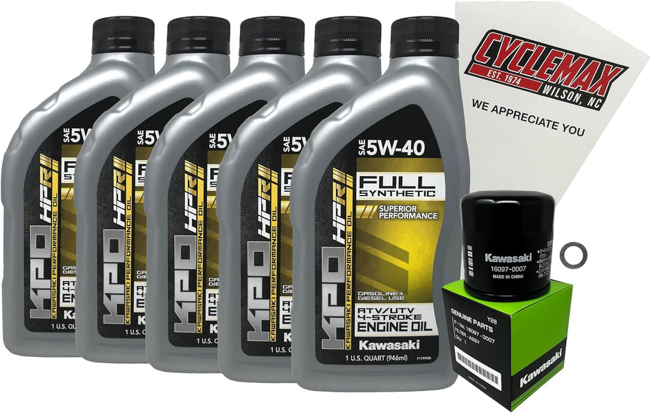 Kawasaki KPO Full Synthetic Oil Change Kit for 2026 TERYX H2