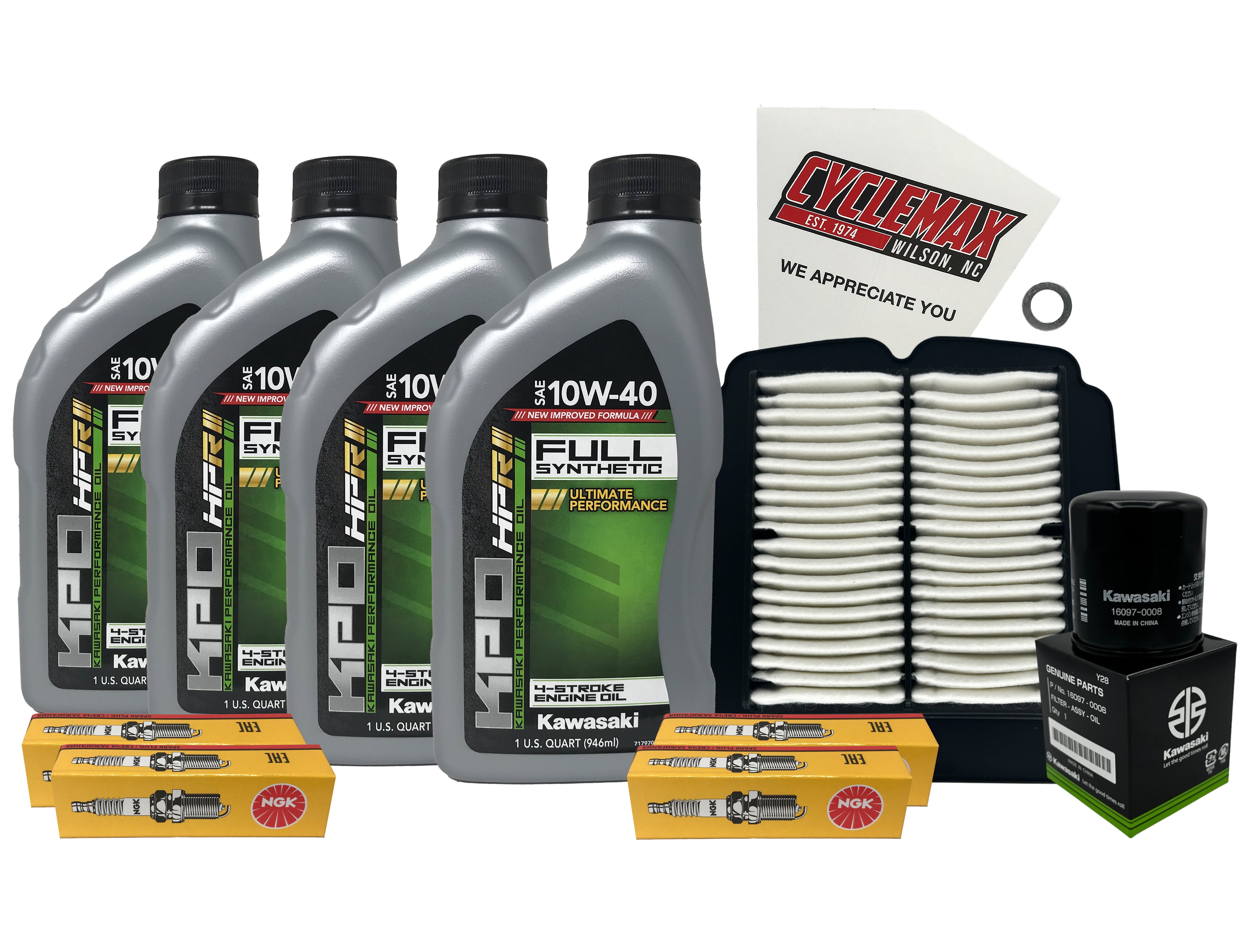 Kawasaki KPO Full Synthetic Tune-Up Kit for 2003-2004 NINJA ZX-6RR