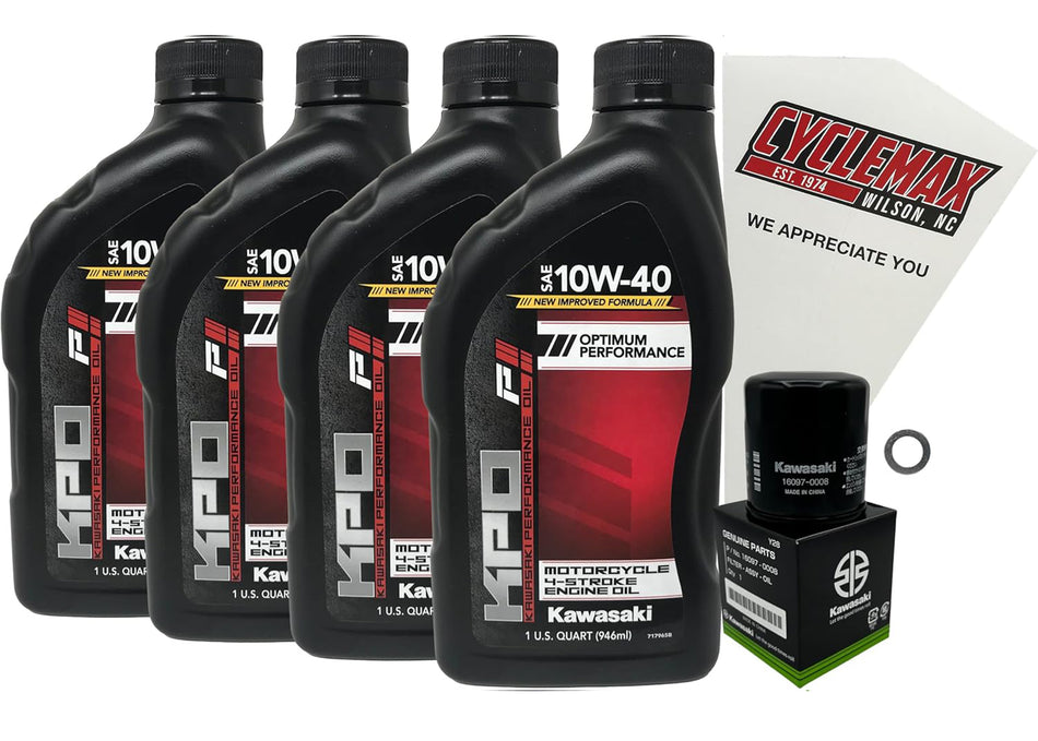 Kawasaki KPO Standard Oil Change Kit for 2024-2025 NINJA 500
