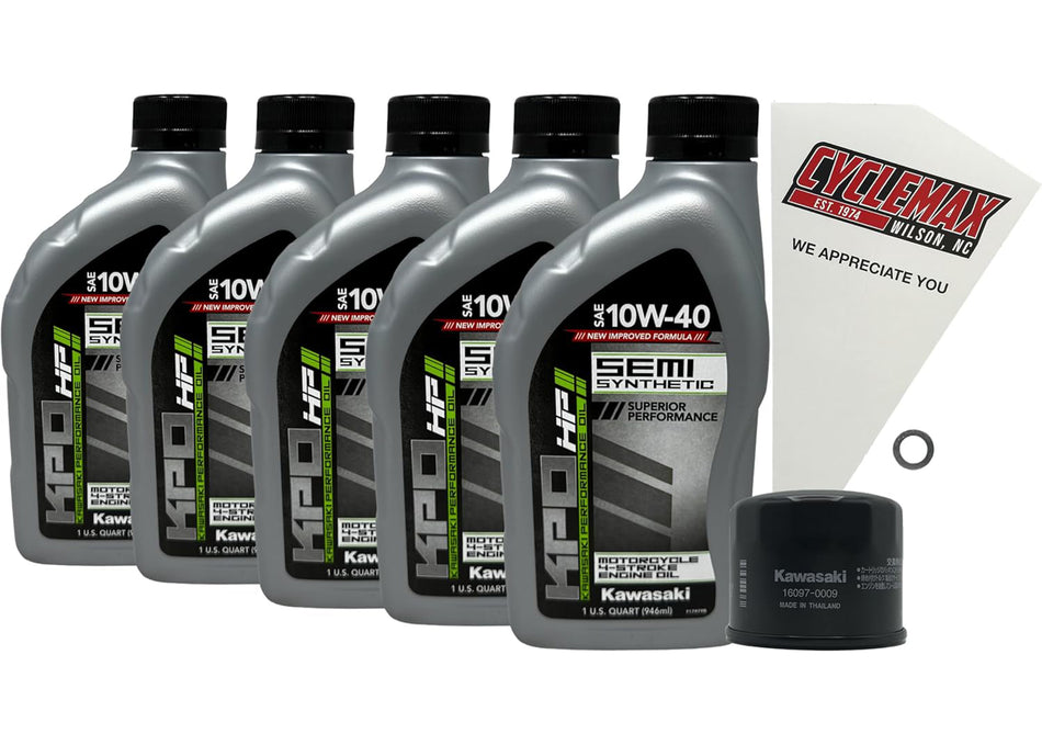 Kawasaki KPO Semi-Synthetic Oil Change Kit for 2020-2023 Z H2