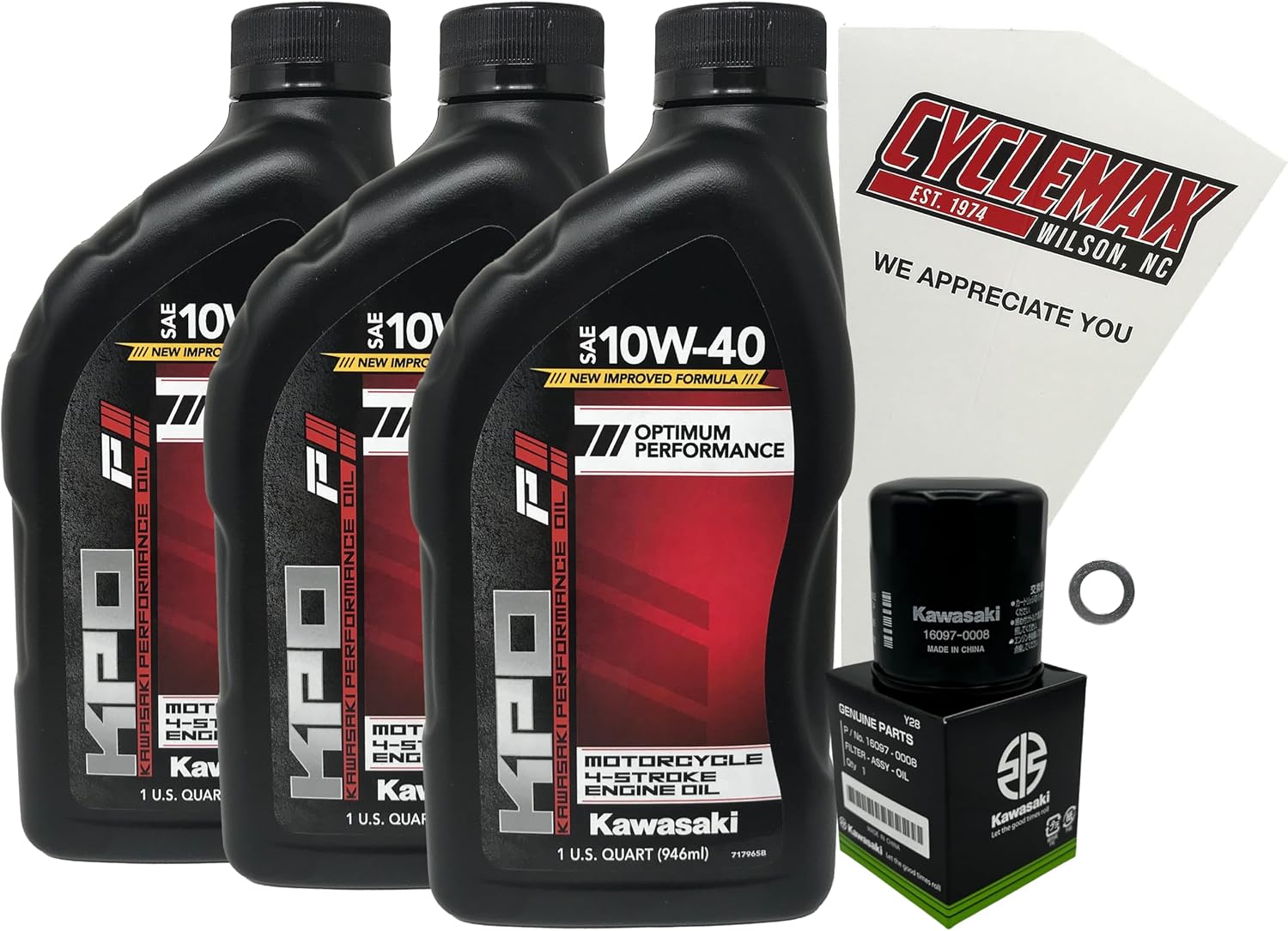 Kawasaki KPO Standard Oil Change Kit for 2023-2025 NINJA ZX-4R