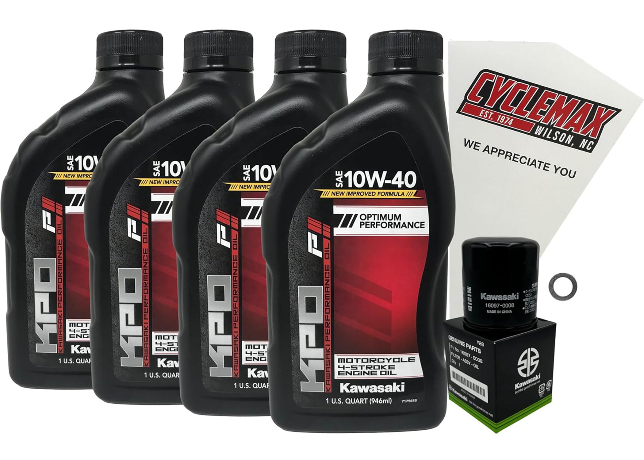 Kawasaki KPO Standard Oil Change Kit for 2005-2008 ZZR600