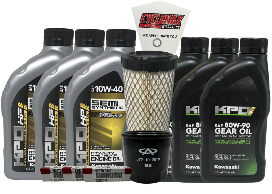 Kawasaki KPO Semi-Synthetic Full Service Kit for 2015-2021 MULE PRO FXT