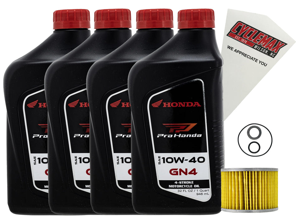 Honda GN4 Standard 10W-40 Oil Change Kit for 1984-1987 GL1200 GOLD WING