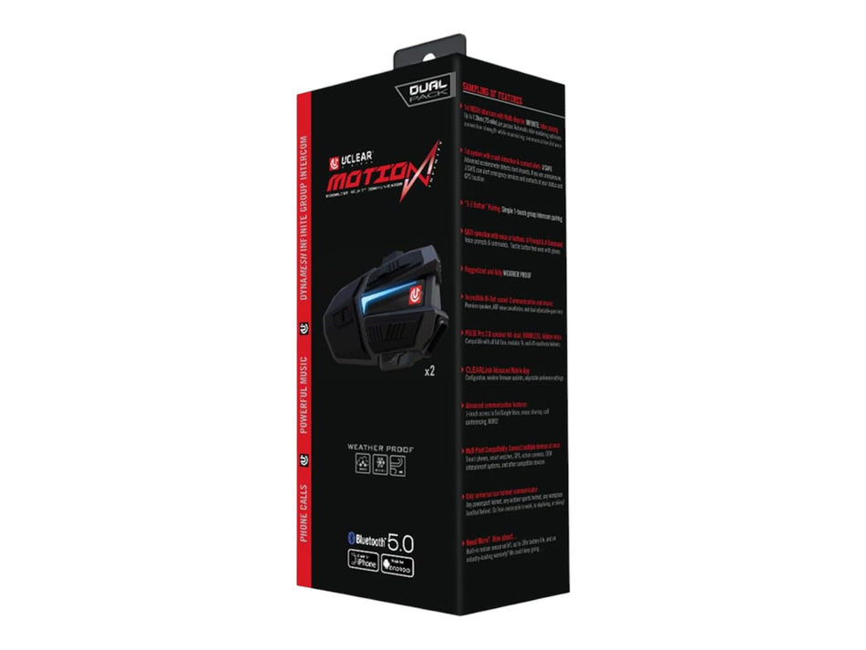 UCLEAR MOTION INFINITY HELMET COMMUNICATOR DUAL UNIT