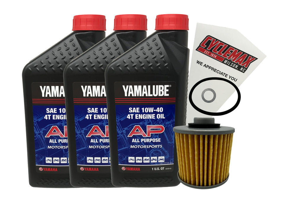 Yamalube OEM Oil Filter Kit 10W-40 - Fits: Yamaha GRIZZLY 600 4x4 1998-2001