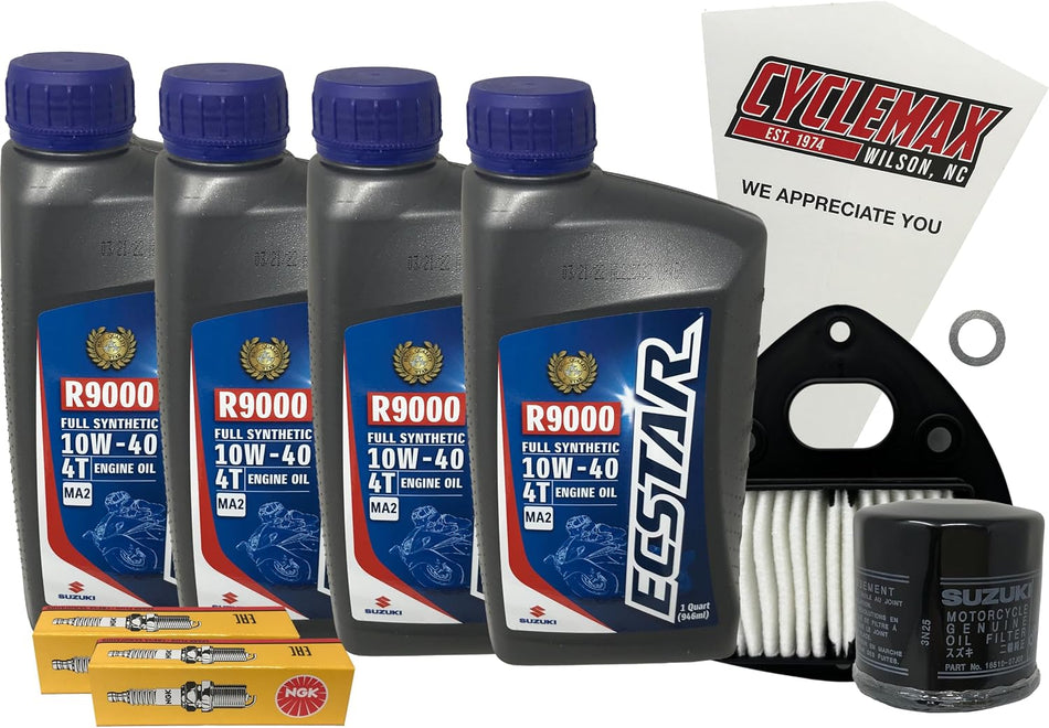 Suzuki Ecstar Full Synthetic Tune-Up Kit for 2005-2009 BOULEVARD C90 with Spark Plugs