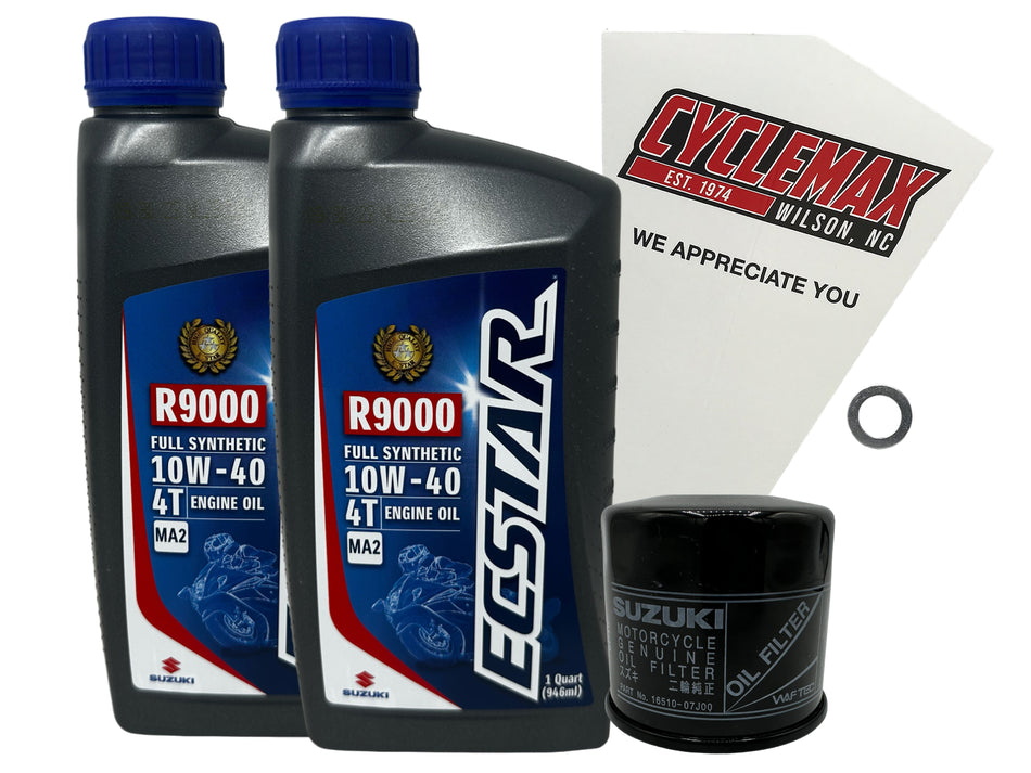 Suzuki Ecstar Full Synthetic Oil Change Kit for 2017-2025 GSX-250R