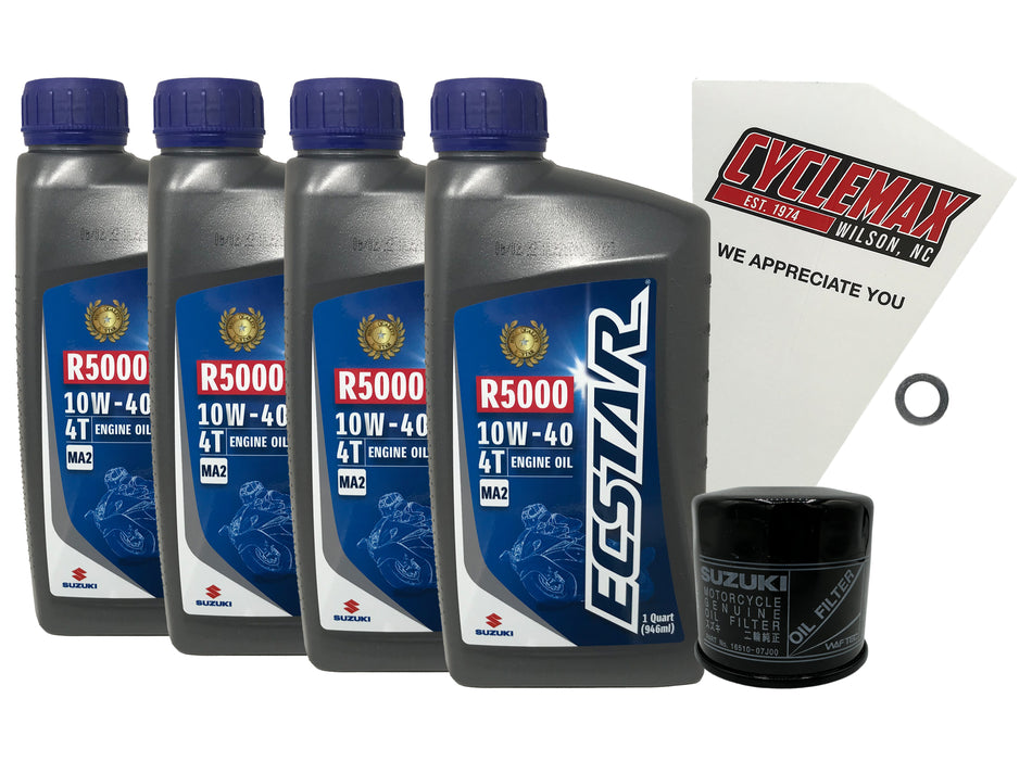 Suzuki Ecstar Standard Oil Change Kit for 2023-2026 GSX-8R
