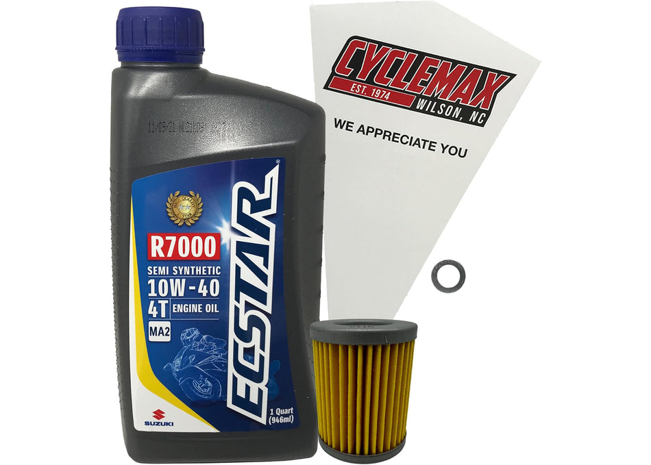 Suzuki Ecstar Semi-Synthetic Oil Change Kit for 1994-1996 DR125