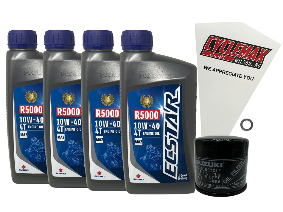 Suzuki Ecstar Standard Oil Change Kit for 1998-2002 LT-F500F QUADRUNNER 4X4