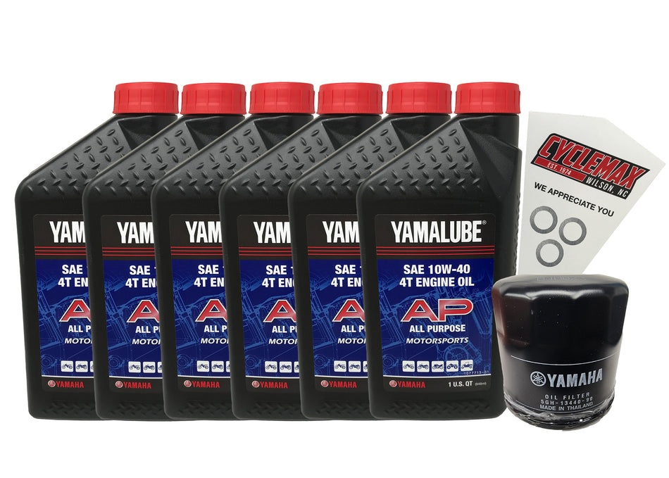 Yamaha Yamalube Standard Oil Change Kit for 2011-2017 RAIDER XV