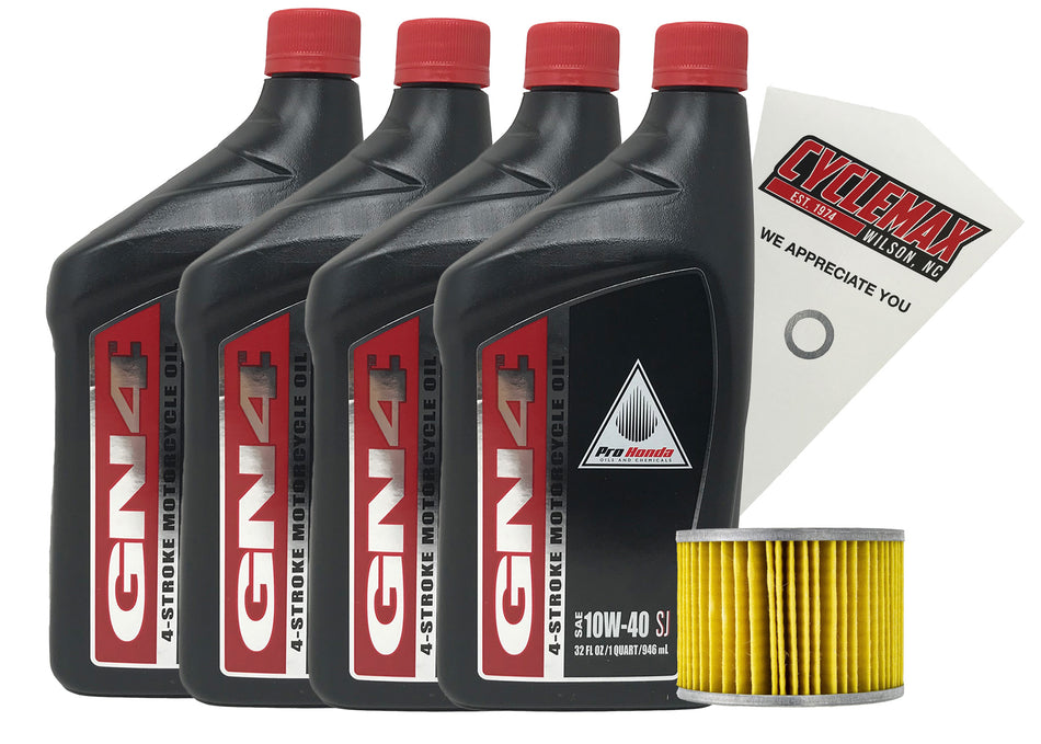 Honda GN4 Standard 10W-40 Oil Change Kit for 1977-1983 CBX1000