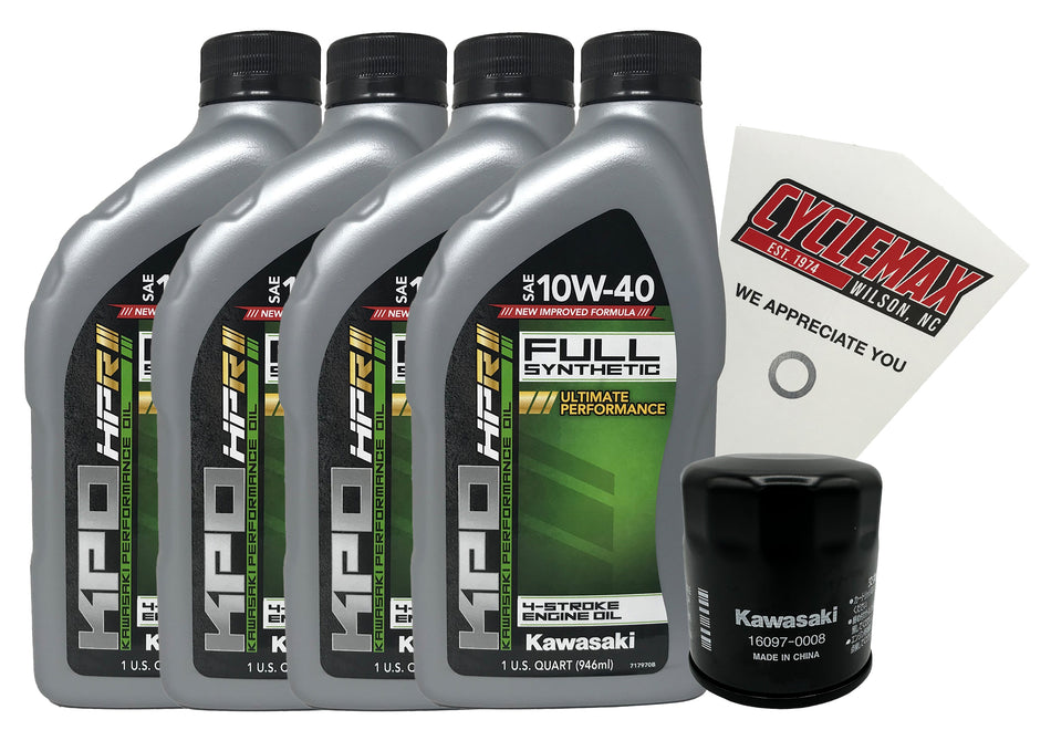 Kawasaki KPO Full Synthetic Oil Change Kit for 2008 VULCAN 900