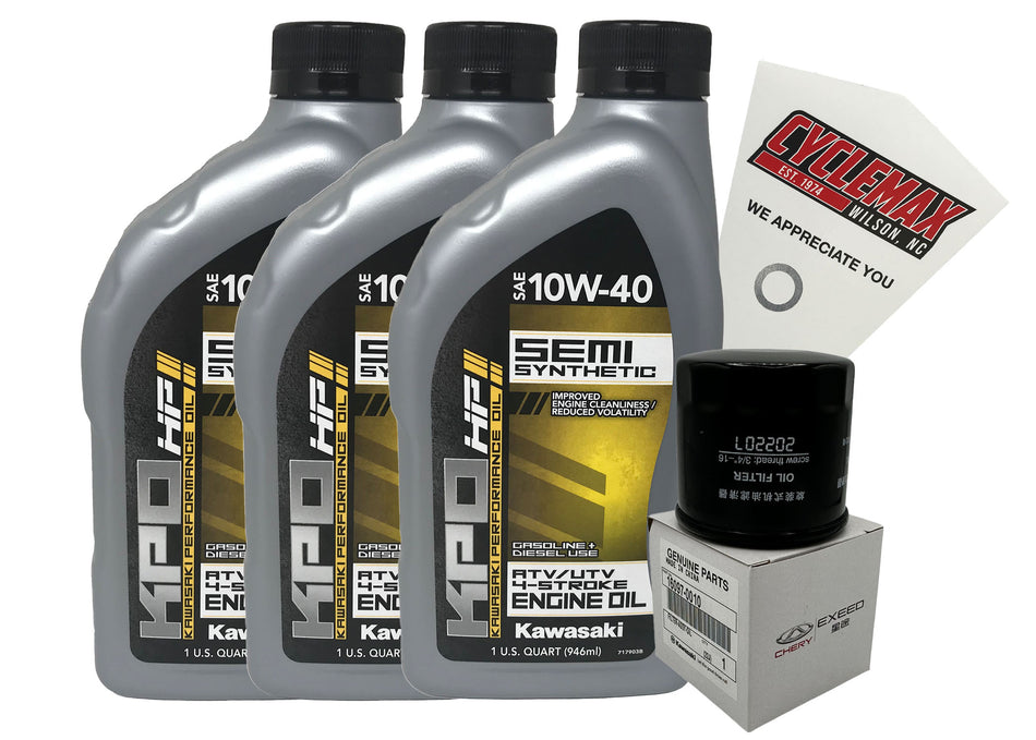 2015-2018 Kawasaki Mule Pro FX Mule Pro FXT Oil Change Kit