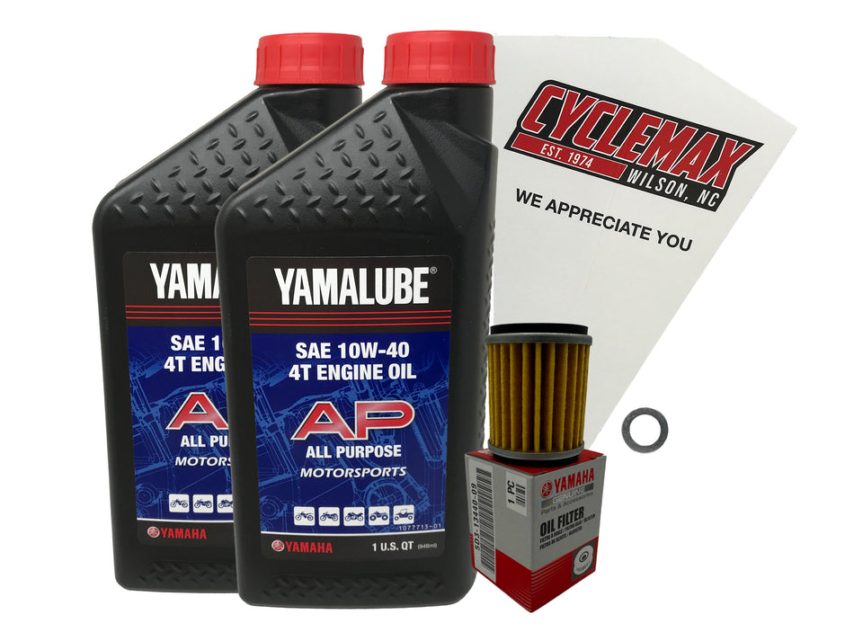 Yamaha Yamalube Standard Oil Change Kit for 2018-2022 YZ450F