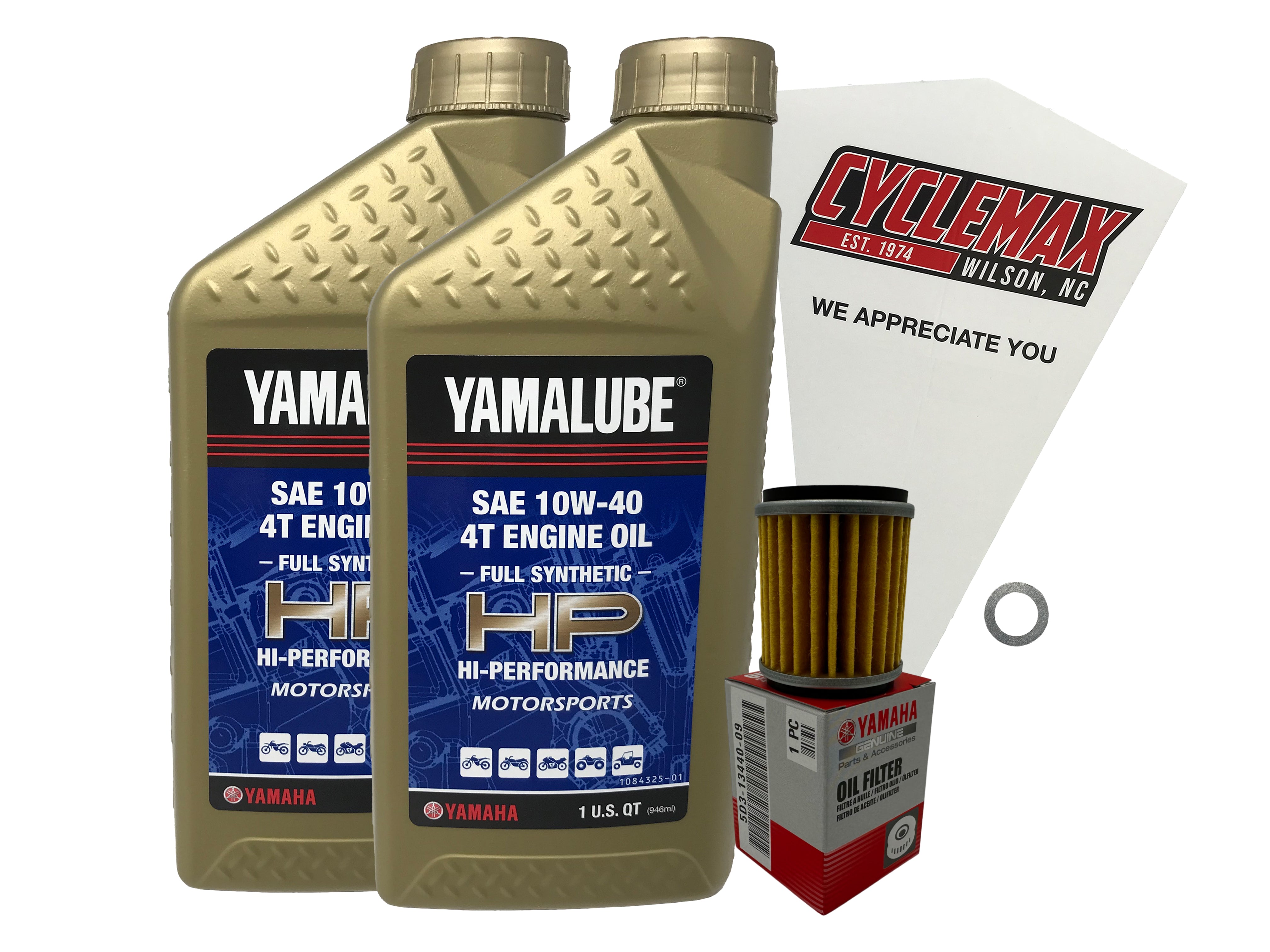 Yamaha Yamalube Full Synthetic Oil Change Kit for 2018-2022 YZ450F
