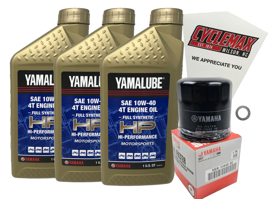 Yamaha Yamalube Full Synthetic Oil Change Kit for 2008-2009 RHINO 700