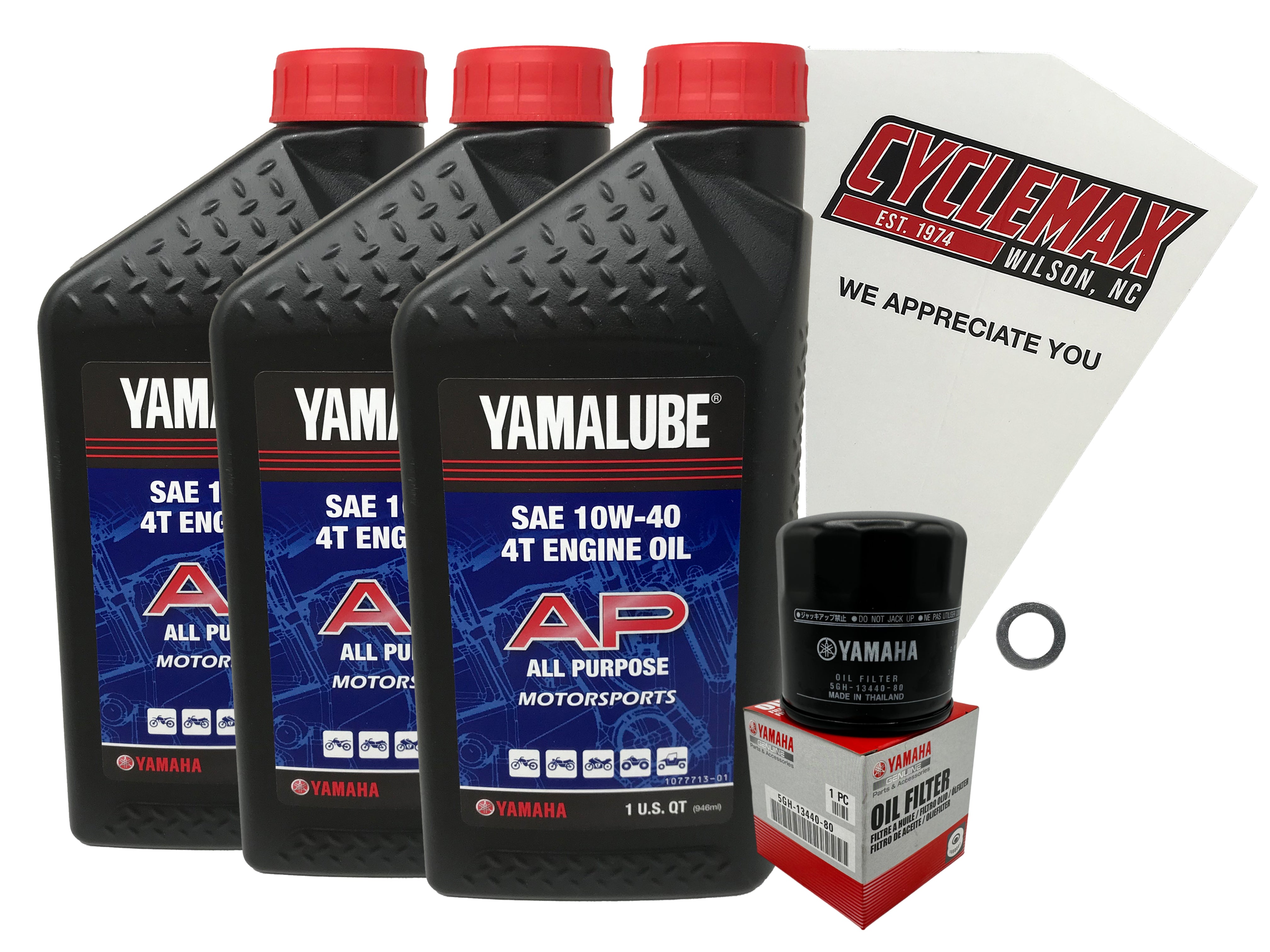 Yamaha Yamalube Standard Oil Change Kit for 2022-2025 YZF-R7