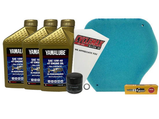 Cyclemax OEM Yamaha Full Synthetic Yamalube  2007-2015 Grizzly 700 Tune Up Kit