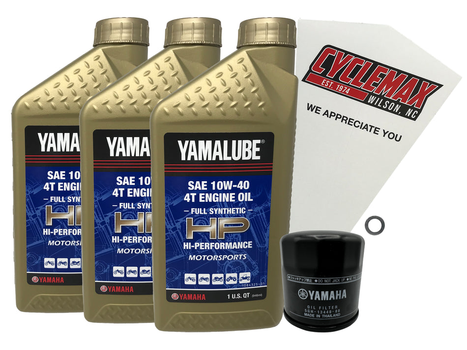 Yamaha Yamalube Full Synthetic Oil Change Kit for 2018-2025 MT-07