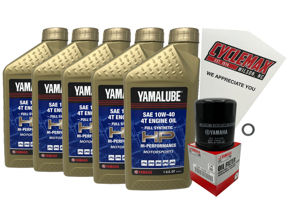 Yamaha Yamalube Full Synthetic Oil Change Kit for 2009-2016 V-MAX 1200