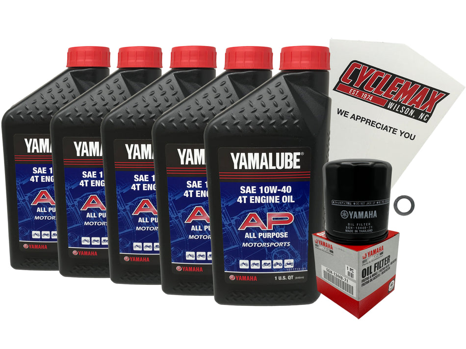Yamaha Yamalube Standard Oil Change Kit for 2009-2016 V-MAX 1200