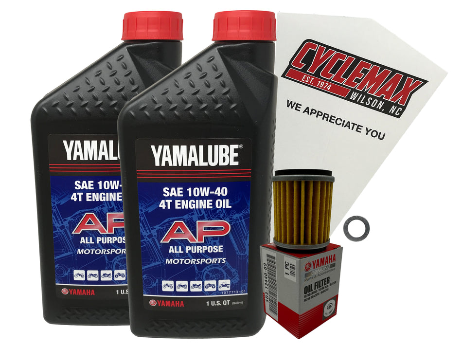 Yamaha Yamalube Standard Oil Change Kit for 2008-2013 RAPTOR 250