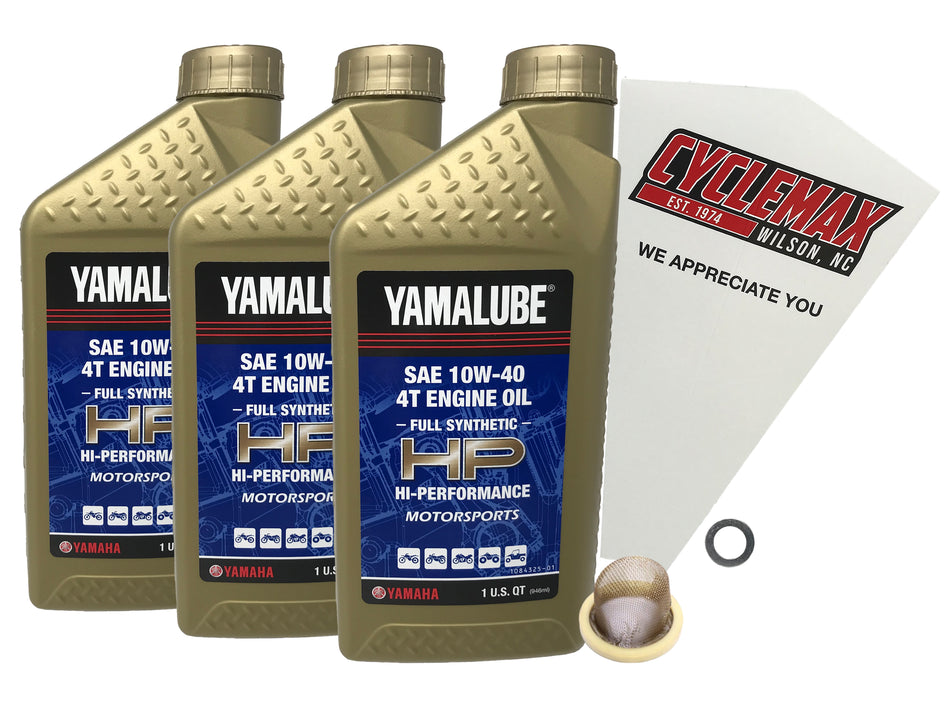Yamaha Yamalube Full Synthetic Oil Change Kit for 2004-2013 RAPTOR 350