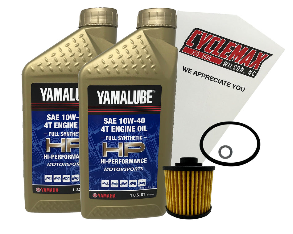Yamaha Yamalube Full Synthetic Oil Change Kit for 2008-2025 V STAR 250