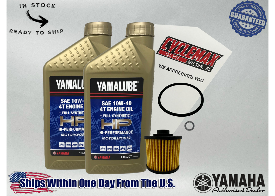 Yamaha Yamalube Full Synthetic Oil Change Kit for 2008-2025 V STAR 250