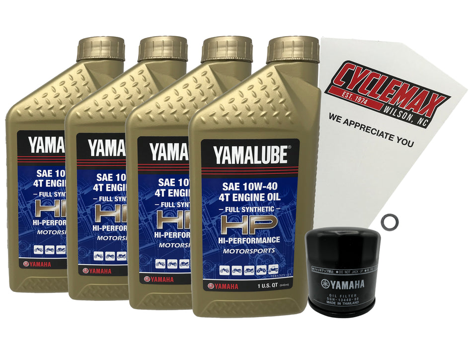 Yamaha Yamalube Full Synthetic Oil Change Kit for 2009-2017 V STAR 950