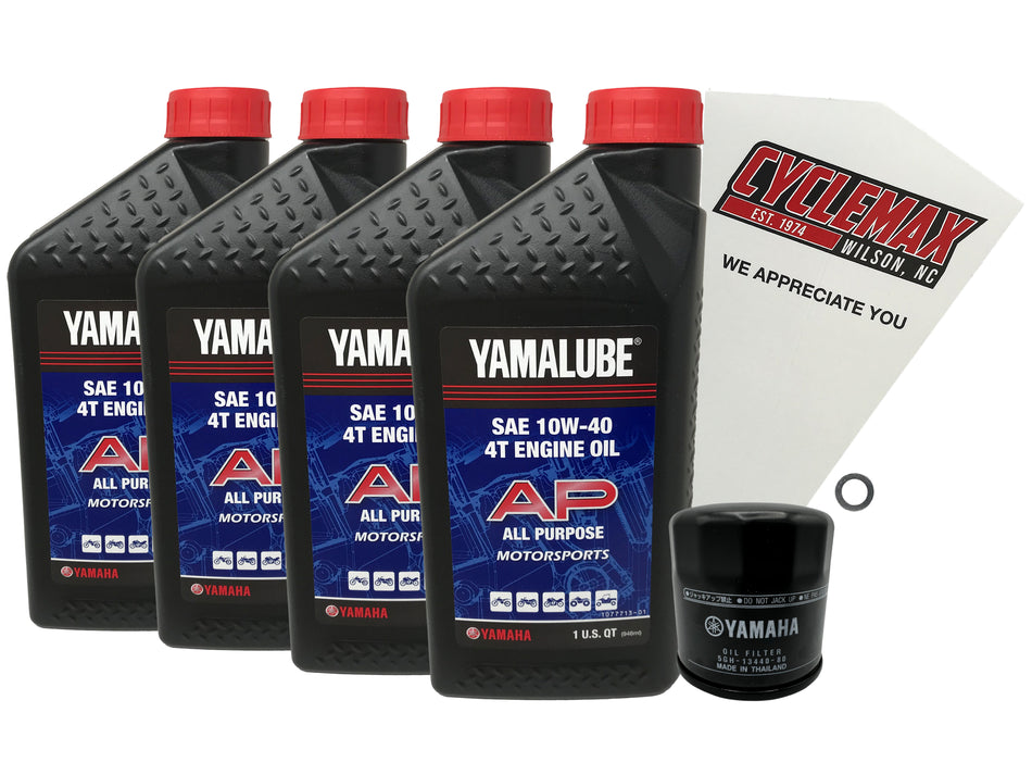Yamaha Yamalube Standard Oil Change Kit for 2009-2017 V STAR 950