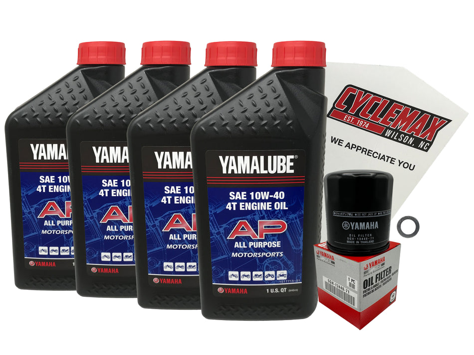 Yamaha Yamalube Standard Oil Change Kit for 1985-2007 V-MAX 1200