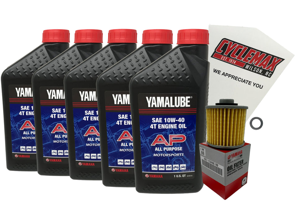 Yamaha Yamalube Standard Oil Change Kit for 1999-2009 V-STAR 1100 CLASSIC