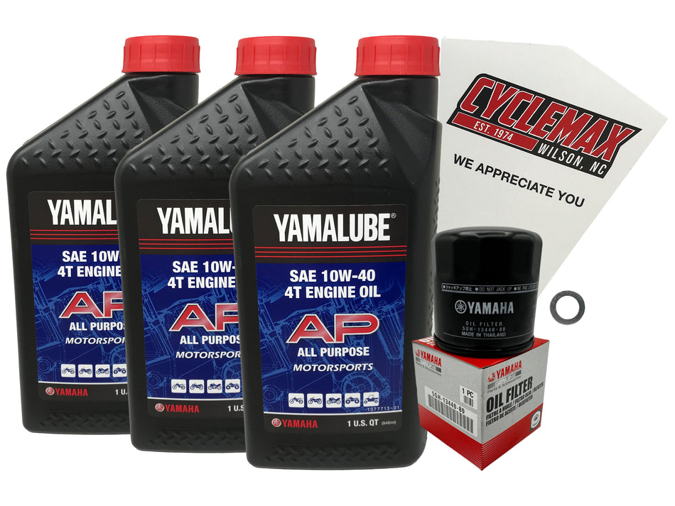 Yamaha Yamalube Standard Oil Change Kit for 2007-2014 GRIZZLY 450