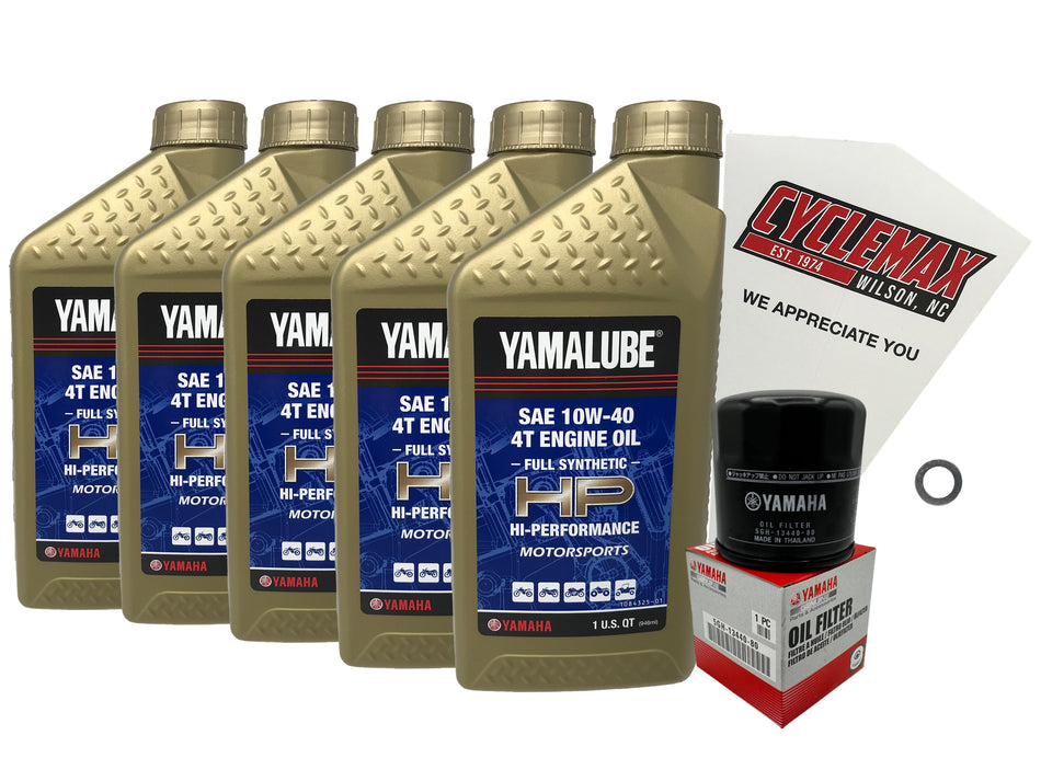 Yamaha Yamalube Full Synthetic Oil Change Kit for 2016-2025 YXZ1000