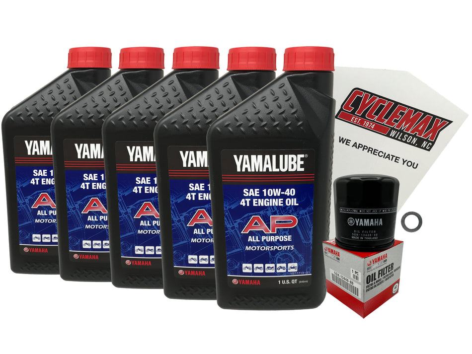 Yamaha Yamalube Standard Oil Change Kit for 2016-2025 YXZ1000