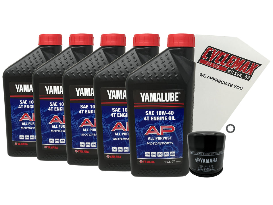 Yamaha Yamalube Standard Oil Change Kit for 2020-2025 YZF-R1