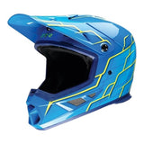2024 Z1R Rise 2.0 Motocross Offroad ATV Helmet - Hyacinth - Gloss Teal/Yellow - Size Varies