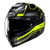 HJC i71 IROIX FULL FACE - BLACK/NEON GREEN SIZE VARIES