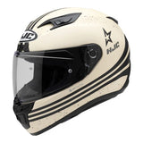 HJC i10  STAR  FULL FACE - BEIGE/BLACK STRIPES - SIZE VARIES
