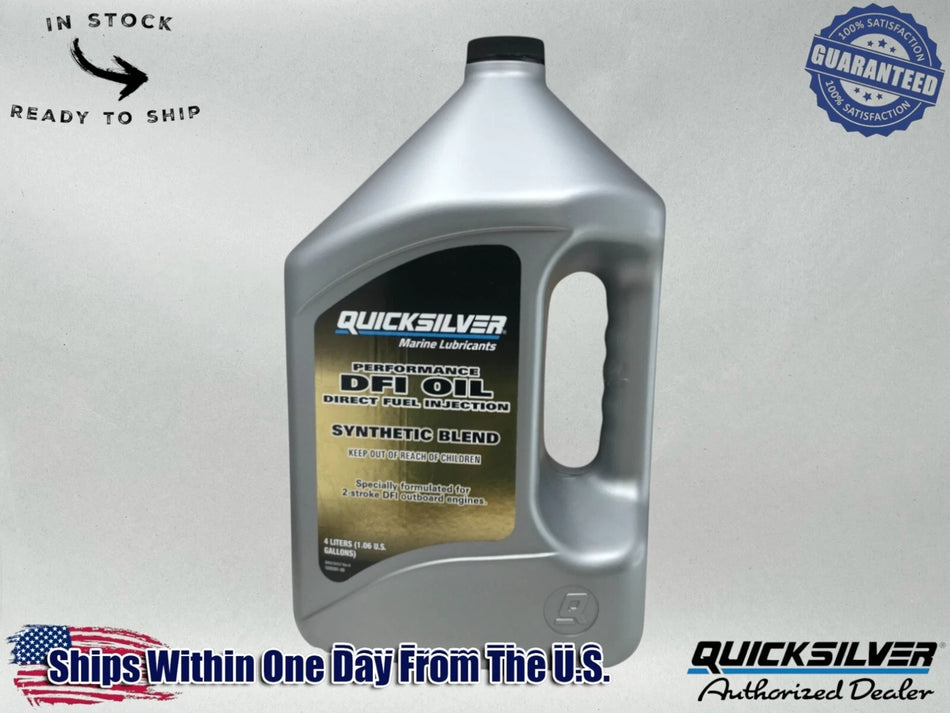Quicksilver OEM Semi Synthetic Optimax DFI 2-Stroke Oil Gallon 8M0229799