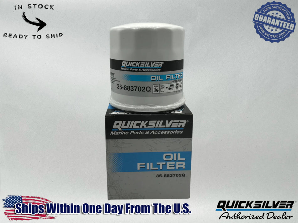 Quicksilver Genuine OEM Authentic Oil Filter 35-883702Q