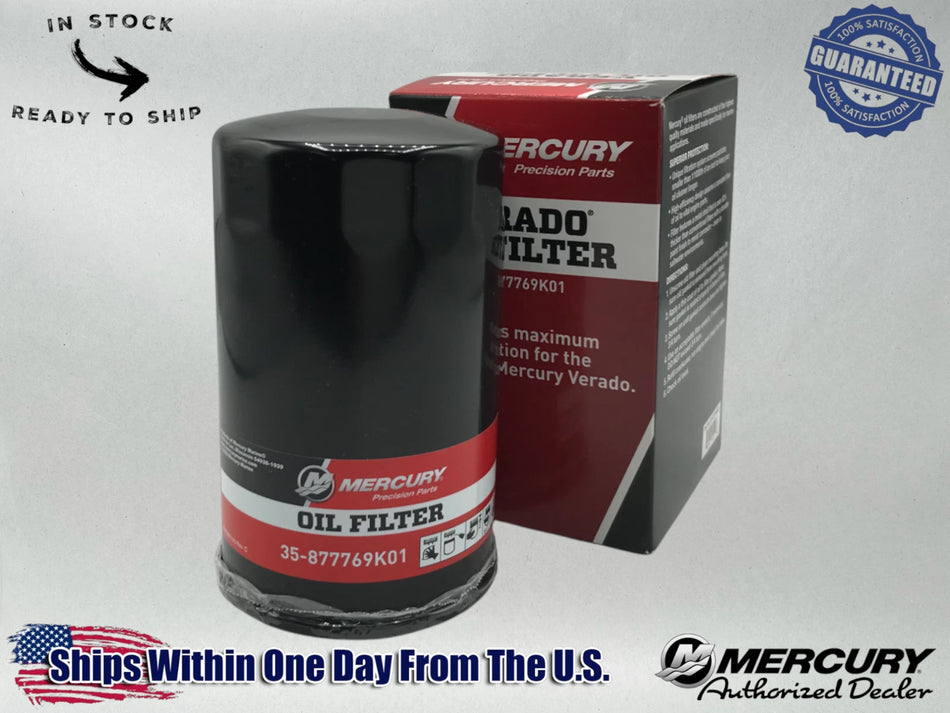 Mercury Genuine OEM Authentic Oil Filter 35-877769K01
