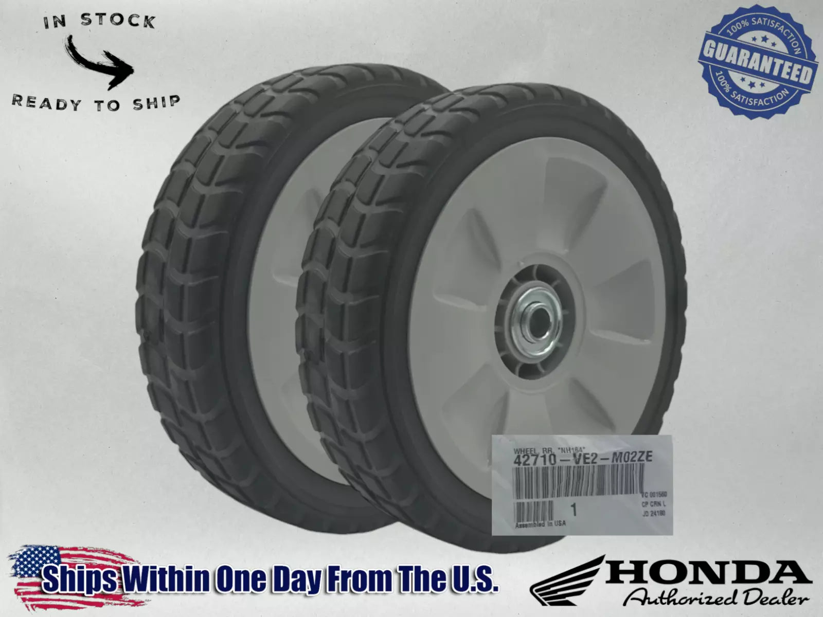 Honda OEM 2 Pack Rear Wheel 42710-VE2-M02ZE