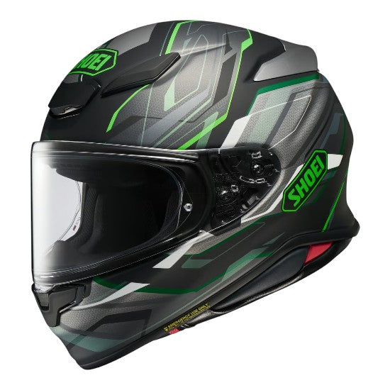 Shoei RF-1400 Capriccio Helmet - Black/Green/Grey - SIZE (L)