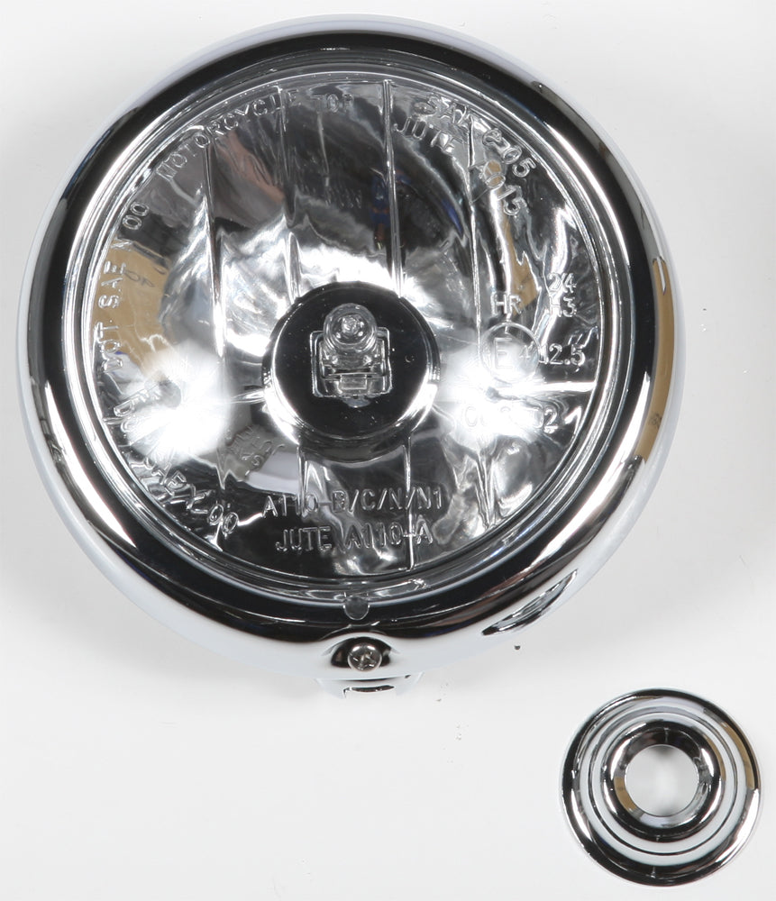 Light Assembly Chrome Shell Halogen H3 Bulb